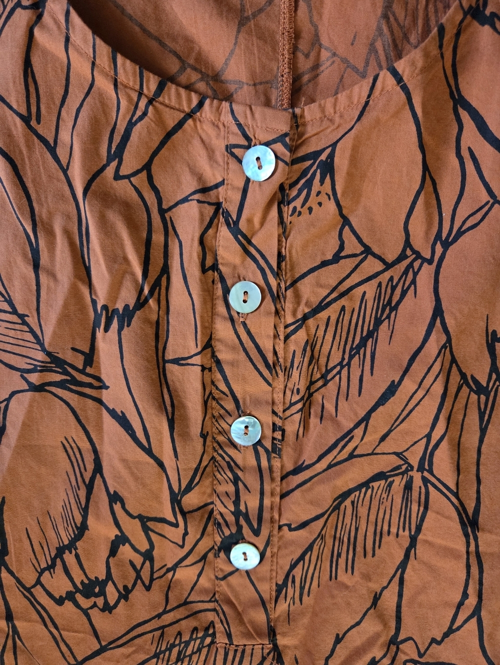 Bryn Walker Don Hi/Low Tunic Dress In Tamarind, Size M - Picture 12 of 12
